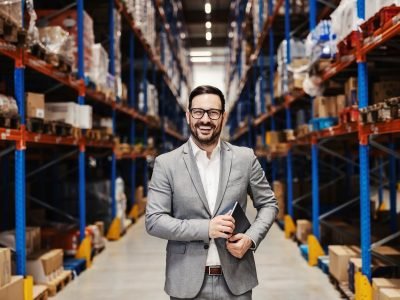 portrait-happy-supervisor-storage-with-tablet-hands-smiling-camera